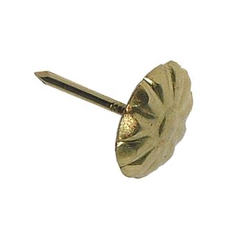Гвозди декоративные 10,5 мм ромашка латунь (100 шт) - фото2